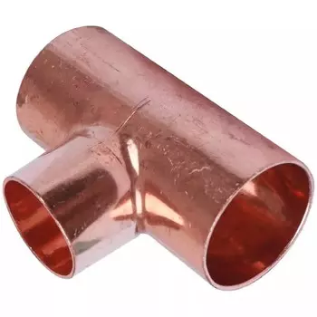 Тройник для медных труб Sanha 5130 ВП 28x18x28 мм под пайку