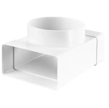 Тройник для вентиляционных труб пластиковый Вентс 55х100/110 мм