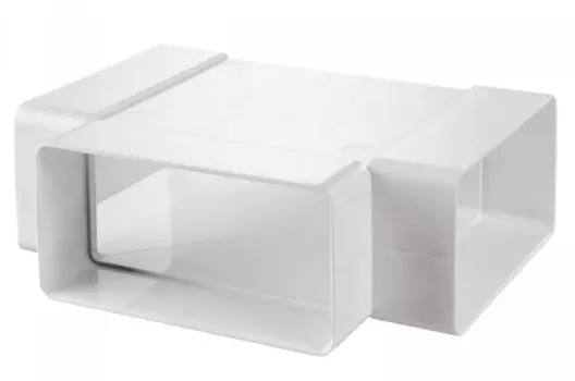 Тройник для вентиляционных труб пластиковый Вентс 60х120 мм