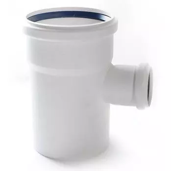 Тройник канализационный RAU-PP Rehau Raupiano Plus 110х50х110 мм 87 градусов белый