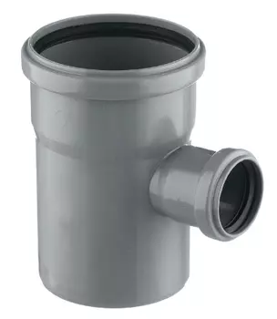 Тройник канализационный внутренний РосТурПласт D110х50 мм угол 87 градусов