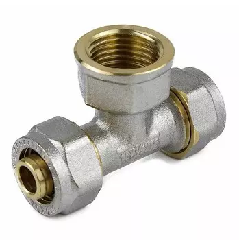 Тройник латунный Aquasfera 7013-05 Дн 32 мм 1 дюйм с внутренней резьбой