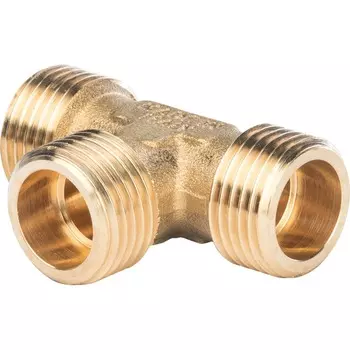 Тройник латунный 1/2″ наружная резьба