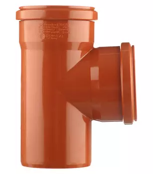 Тройник наружный двухраструбный 110 мм угол 87 градусов