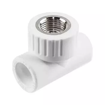 Тройник PP-R комбинированный белый ВР Дн 32х1" RTP (РосТурПласт) 10747