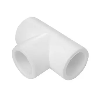 Тройник равнопроходный PPR Политэк 25х25х25 мм белый