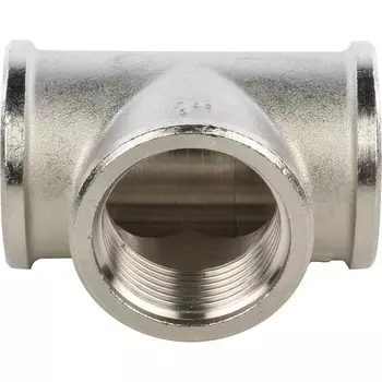 Тройник Stout SFT-0020-000001 1 дюйм никелированный с внутренней резьбой