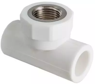 Тройник Valtec, 32х1″ полипропиленовый комбинированный (внутренняя резьба)