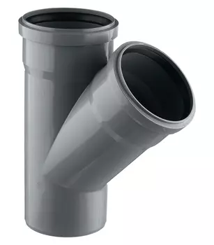 Тройник внутренний двухраструбный Ostendorf 110 мм 45 градусов