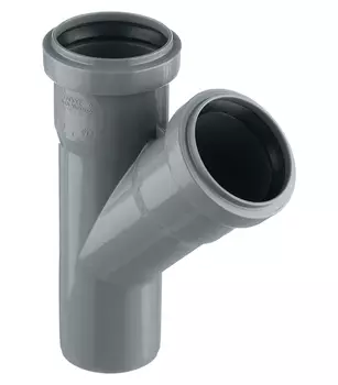 Тройник внутренний двухраструбный Ostendorf 50 мм 45 градусов