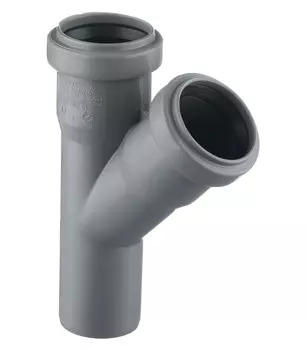 Тройник внутренний Ostendorf 40 мм 45 градусов двухраструбный