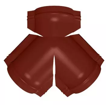 Тройник Y-образный для полукруглого конька Grand Line Atlas Ral 3009