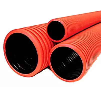 Труба гофрированная двустенная ПНД/ПВД D110 мм