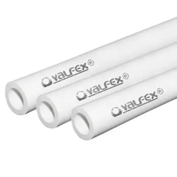 Труба полипропиленовая Valflex 10103050 SDR11 PN10 50х4.6 мм хлыст 4 м белая