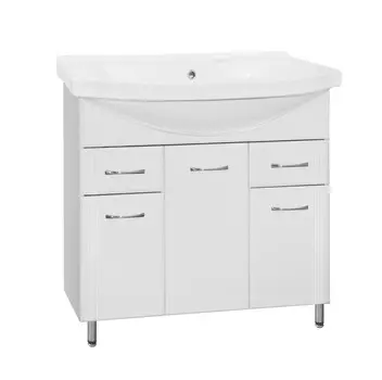 Тумба с раковиной Style Line Эко Стандарт №26 90 белая