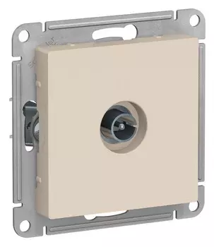ТВ розетка проходная ATN000292 Schneider Electric 4DB AtlasDesign бежевый