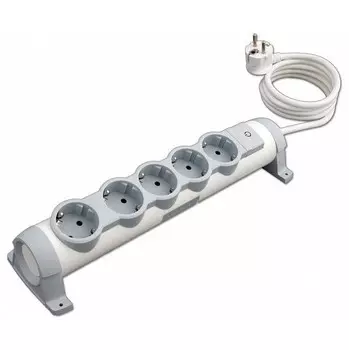 Удлинитель бытовой LeGrand Комфорт 694632 5 розеток с заземлением и выключателем 3500 Вт IP20 3 м