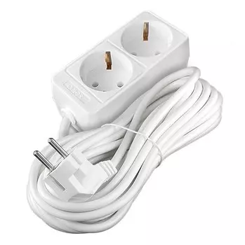 Удлинитель бытовой Союз 481S-6210 ПВС 2 розетки с заземлением 3500 Вт 10 м