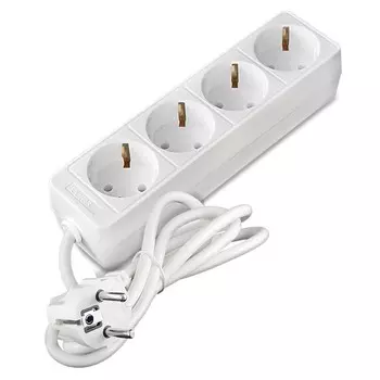 Удлинитель бытовой Союз 481S-9401 ПВС 4 розетки с заземлением 2200 Вт 1.5 м