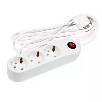 Удлинитель бытовой Uniel Exclusive SGCE33B 3 розетки с заземлением и выключателем 3500 Вт 3 м