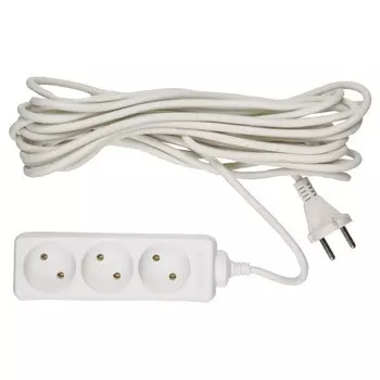 Удлинитель бытовой Uniel Standard S-CD3-7 3 розетки без заземления 2200 Вт 7 м