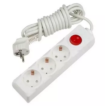 Удлинитель бытовой Uniel Standard S-GCD3-3B 3 розетки с заземлением и выключателем 3500 Вт 3 м