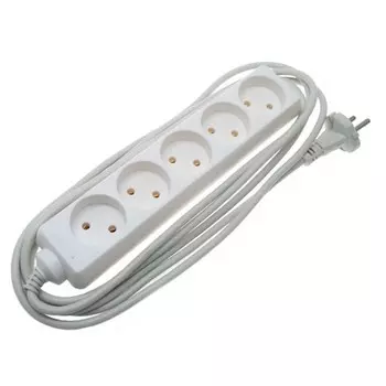 Удлинитель бытовой Uniel Standard SCD510 5 розеток без заземления 2200 Вт 10 м