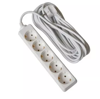 Удлинитель бытовой Uniel Standard SGCD55 5 розеток с заземлением 3500 Вт 5 м