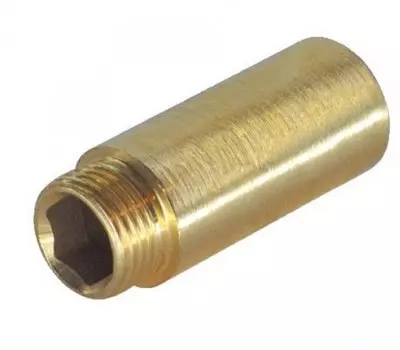 Удлинитель латунный 1/2″ резьба внутренняя-наружная 80 мм