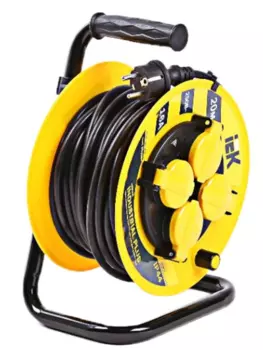 Удлинитель на катушке с термозащитой IEK Industrial УК50 3х1.5