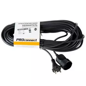 Удлинитель-шнур PROconnect Standart 11-5357 ПВС 1 розетка без заземления 2х0.75 1300 Вт 20 м