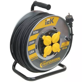 Удлинитель силовой на катушке IEK Professional УК50 2P+PE/50м