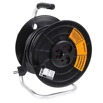 Удлинитель силовой на катушке PROconnect 11-9531 ПВС 3 розетки без заземления 2х0.75 1300 Вт 30 м