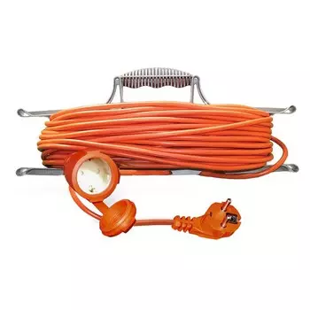 Удлинитель силовой на рамке UNIVersal УШ-10 9632021 ПВС 1 розетка с защитной крышкой и заземлением 3х0.75 2200 Вт IP54 10 м