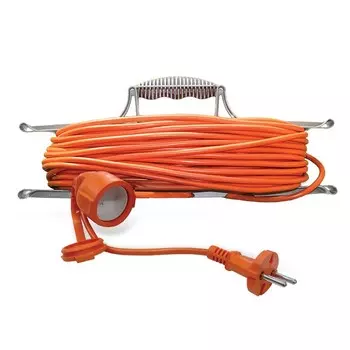 Удлинитель силовой на рамке UNIVersal УШ-6 9632014 ПВС 1 розетка с защитной крышкой без заземления 2х0.75 1300 Вт IP54 10 м