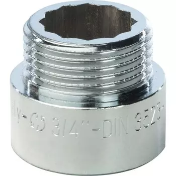 Удлинитель Stout SFT-0002-003415 3/4 дюйма 15 мм хромированный с внутренней и наружной резьбой