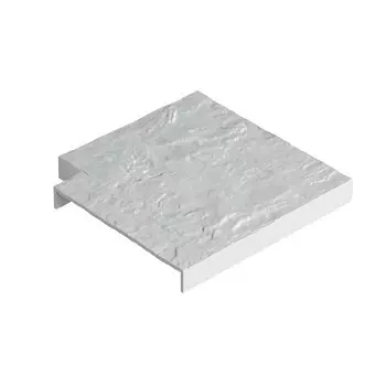 Угловая накладка для бордюра Docke Белая 132х132 мм