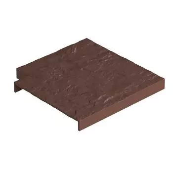 Угловая накладка для бордюра Docke Земляная 132х132 мм