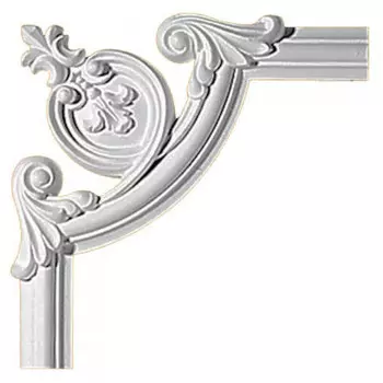 Угол декоративный для молдинга Decomaster 97010-5 255х255х18 мм