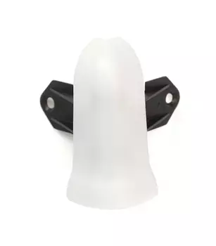 Угол наружный для плинтуса Идеал Деконика 80 мм 001 белый 2 шт