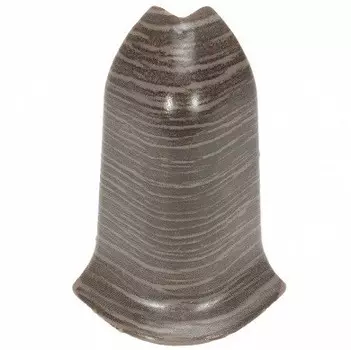 Угол наружный для плинтуса ПВХ Ideal Комфорт К55-Н 209 Дуб Мореный 1 штука