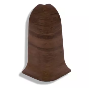 Угол наружный для плинтуса ПВХ Line Plast L017 Орех тёмный 58 мм