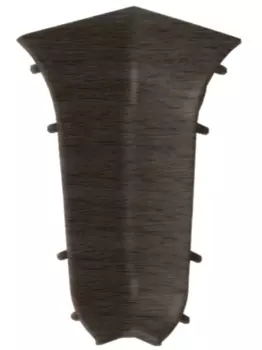 Угол наружный для плинтуса ПВХ T.Plast 101 дуб шервуд с крепежом