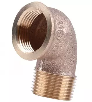 Угольник бронзовый Viega 1/2" резьба наружная-внутренняя