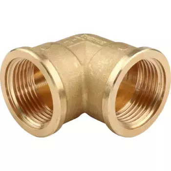 Угольник латунный 1″ резьба внутренняя-внутренняя