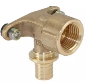 Угольник латунный настенный Rehau MX D16-Rp 1/2″ внутренняя резьба