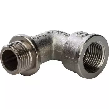 Угольник с упором Stout SFT-0016-000038 3/8 дюйма никелированный с внутренней и наружной резьбой