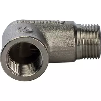 Угольник Stout SFT-0012-000038 3/8 дюйма никелированный с внутренней и наружной резьбой