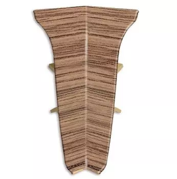 Угол внутренний для плинтуса ПВХ Aberhof 2561 Дуб Индийский 2 штуки