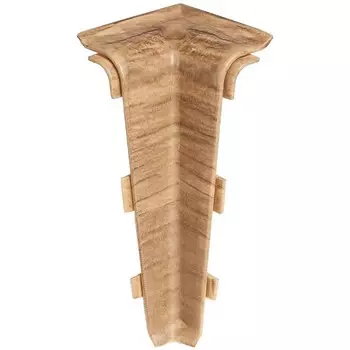 Угол внутренний для плинтуса ПВХ Arbiton Indo 10 Дуб Бурбон 2 штуки